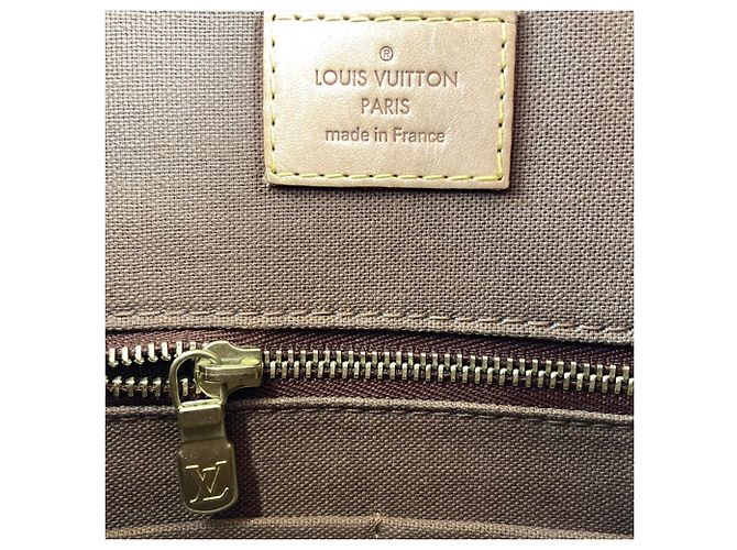 Louis Vuitton Sac Plat PM 2-Way Tote Bag Marrone Nero Blu Monogramma - vista 7