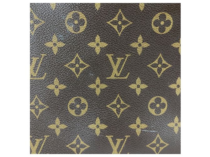 Louis Vuitton Sac Plat PM 2-Way Tote Bag Marrone Nero Blu Monogramma - vista 8