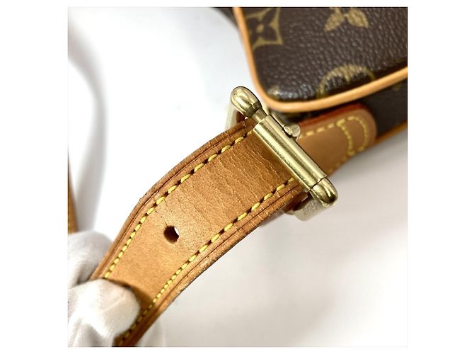 Pochette Croissant Louis Vuitton Borsa a Spalla Marrone Monogramma - vista 6