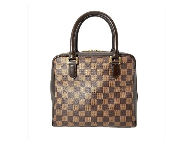 Borsa Louis Vuitton Brera in Damier Ebene Marrone - vista 2