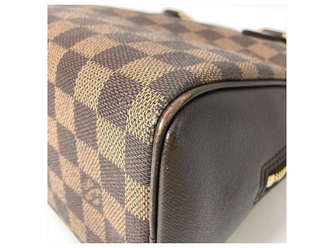 Borsa Louis Vuitton Brera in Damier Ebene Marrone - vista 4