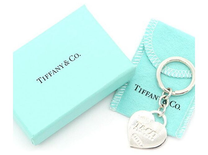 Portachiavi Tiffany & Co. 1837 Heart Plate in argento sterling - vista 6