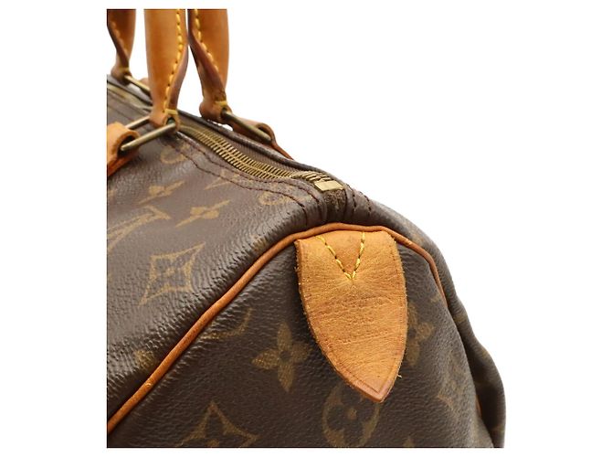 Borsa Louis Vuitton Monogram Speedy 35 Marrone - vista 10