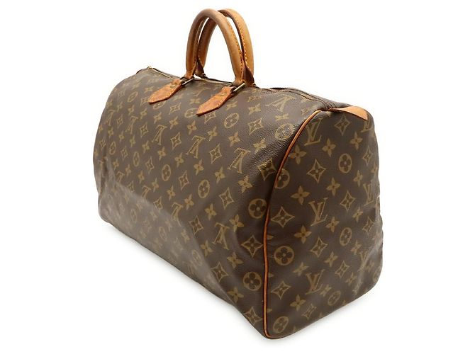 Borsa Louis Vuitton Monogram Speedy 40 Marrone - vista 3