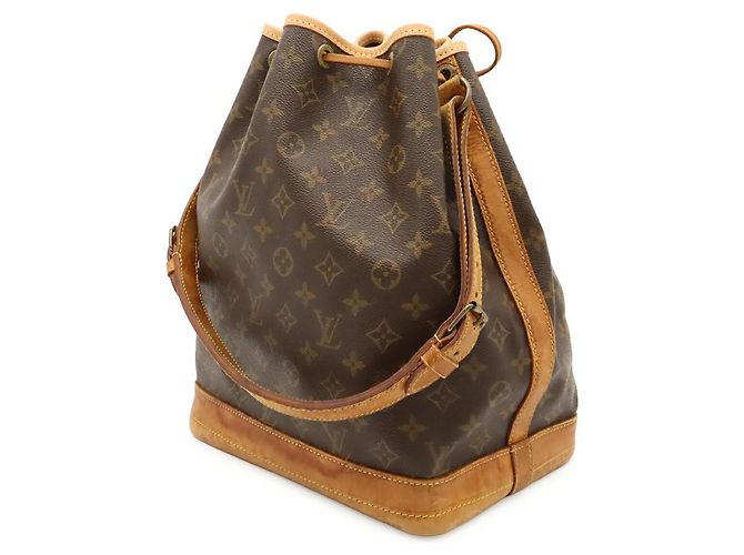 Borsa a Spalla Louis Vuitton Monogram Noe Marrone - vista 3