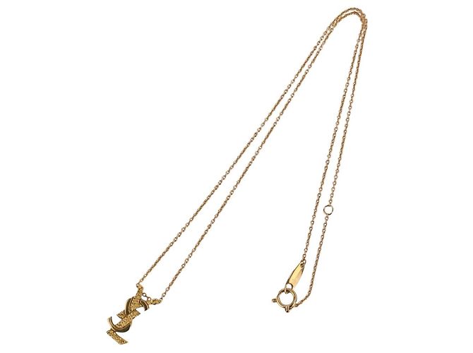Collana a catena con pendente in oro 18K Yves Saint Laurent D'oro - vista 12