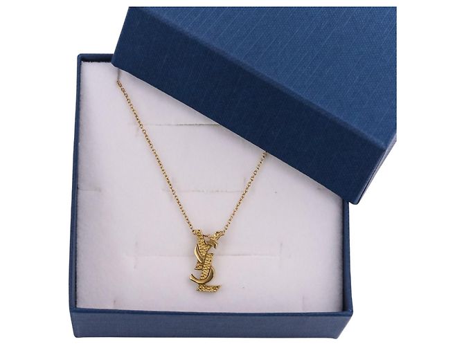 Collana a catena con pendente in oro 18K Yves Saint Laurent D'oro - vista 13