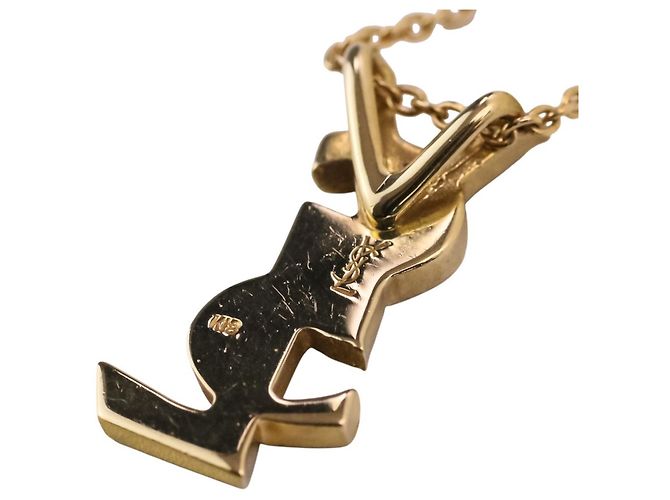 Collana a catena con pendente in oro 18K Yves Saint Laurent D'oro - vista 15