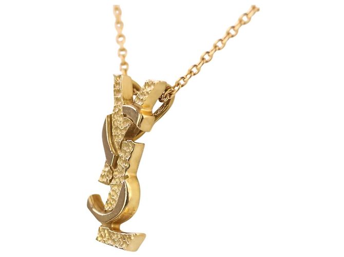 Collana a catena con pendente in oro 18K Yves Saint Laurent D'oro - vista 3