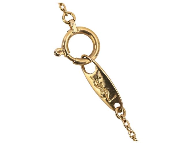 Collana a catena con pendente in oro 18K Yves Saint Laurent D'oro - vista 7