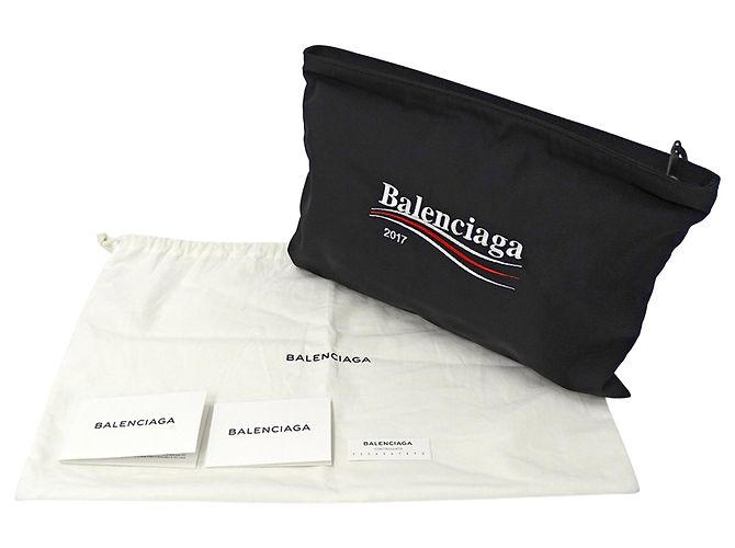 Clutch in nylon nero Balenciaga - vista 6