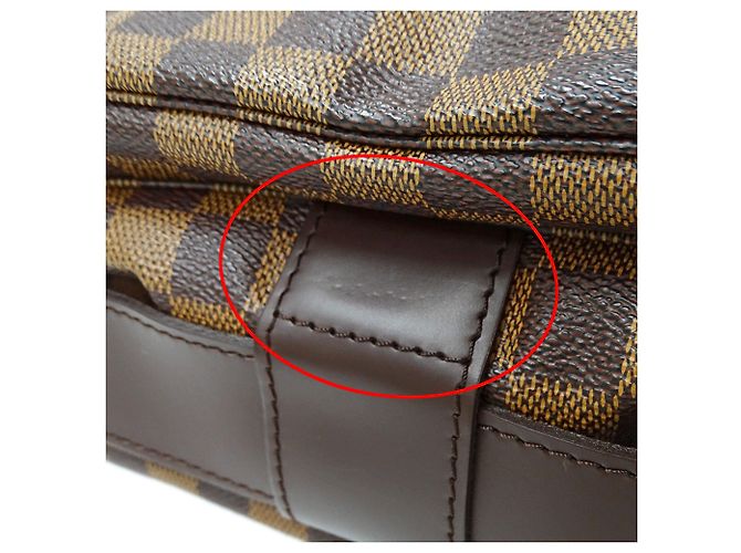 Borsa a Spalla Louis Vuitton Damier Canvas Marrone Damier ebene - vista 8