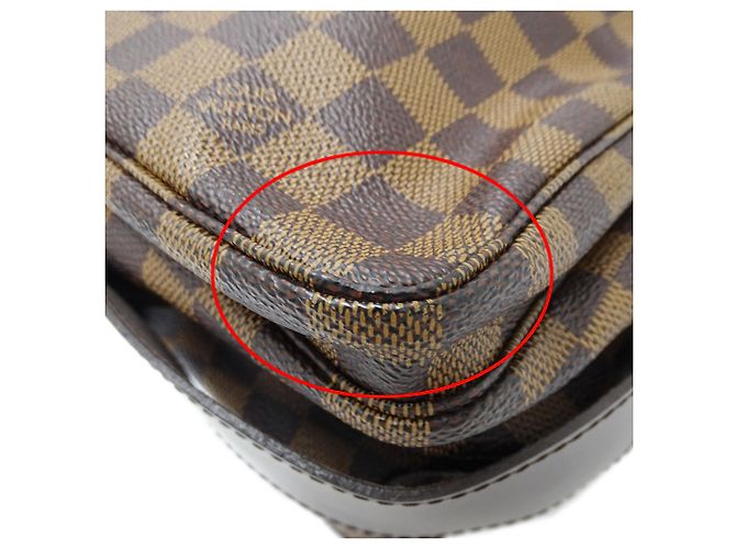 Borsa a Spalla Louis Vuitton Damier Canvas Marrone Damier ebene - vista 9