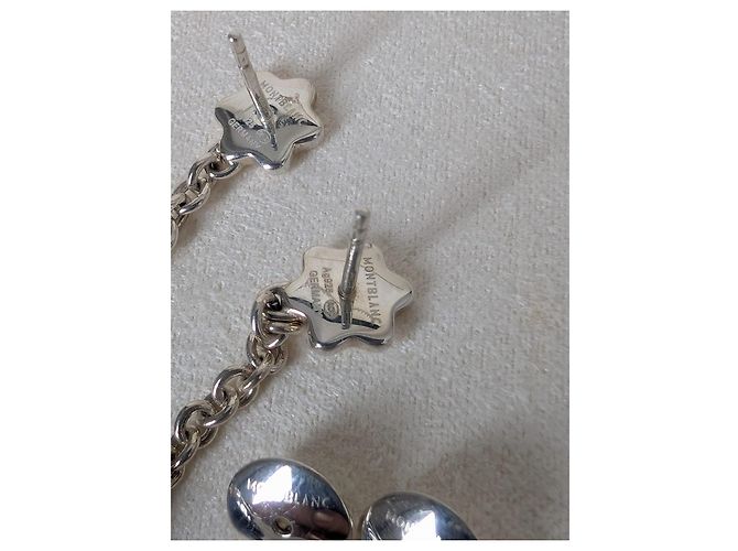 Set di gioielli Montblanc in argento sterling e resina blu con stella - vista 5