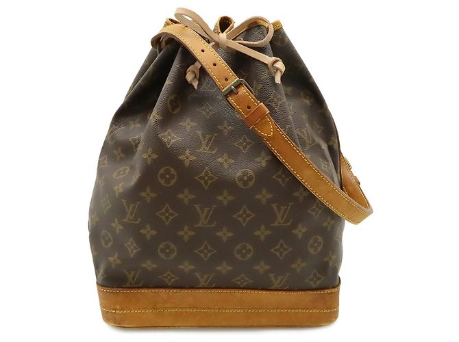 Borsa a Spalla Louis Vuitton Monogram Noe Marrone - vista 2