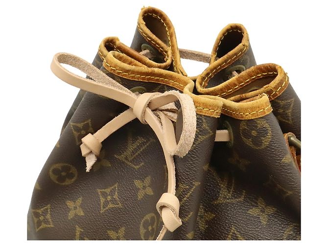 Borsa a Spalla Louis Vuitton Monogram Noe Marrone - vista 5