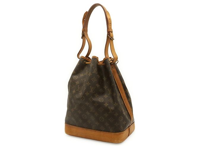 Borsa a Spalla Louis Vuitton Monogram Noe Marrone - vista 3