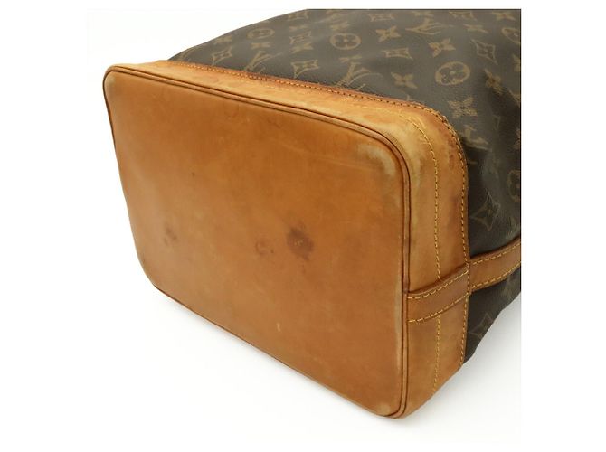 Borsa a Spalla Louis Vuitton Monogram Noe Marrone - vista 4