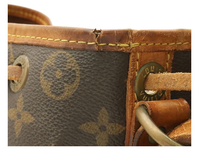Borsa a Spalla Louis Vuitton Monogram Noe Marrone - vista 5