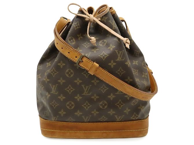 Borsa a Spalla Louis Vuitton Monogram Noe Marrone - vista 2