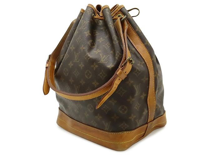 Borsa a Spalla Louis Vuitton Monogram Noe M42224 Marrone - vista 3