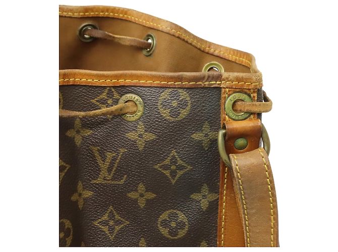 Borsa a Spalla Louis Vuitton Monogram Noe M42224 Marrone - vista 7
