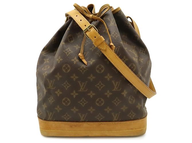 Borsa a Spalla Louis Vuitton Monogram Noe Marrone - vista 2
