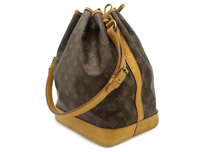 Borsa a Spalla Louis Vuitton Monogram Noe Marrone - vista 3