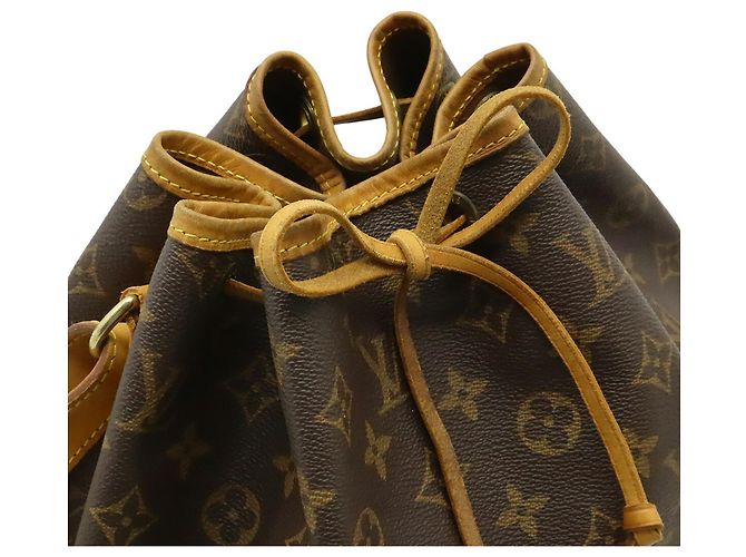 Borsa a Spalla Louis Vuitton Monogram Noe Marrone - vista 5