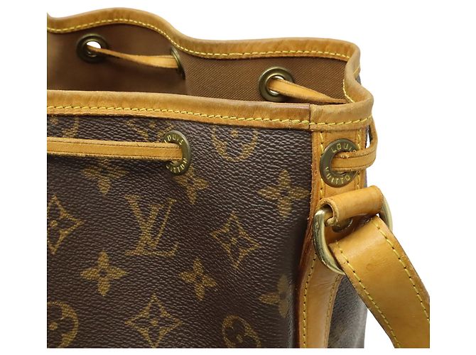 Borsa a Spalla Louis Vuitton Monogram Noe Marrone - vista 7