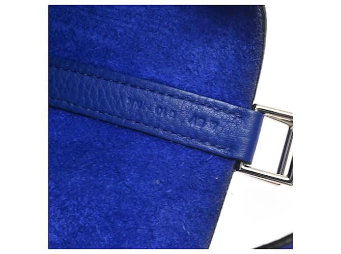 Hermès Hermes Picotin Lock Clemence MM Blu - vista 5