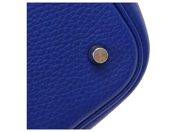 Hermès Hermes Picotin Lock Clemence MM Blu - vista 7