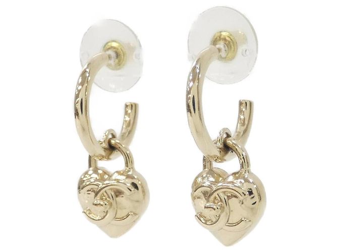 Pendientes de botón en oro Chanel AB9094 Dorado - vista 2