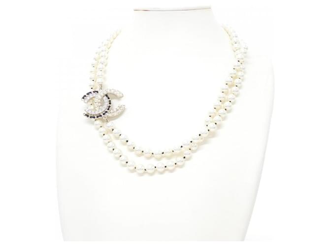 Collana Chanel AB9084 Nero Bianco - vista 5