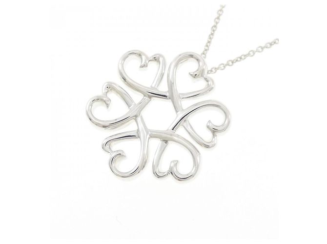 Tiffany & Co Tiffany Loving Heart Medaillon-Halskette Silber - Ansicht 3