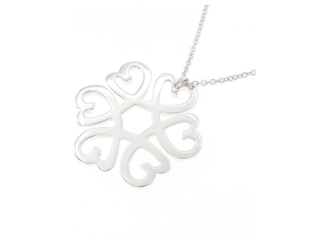 Tiffany & Co Tiffany Loving Heart Medaillon-Halskette Silber - Ansicht 4