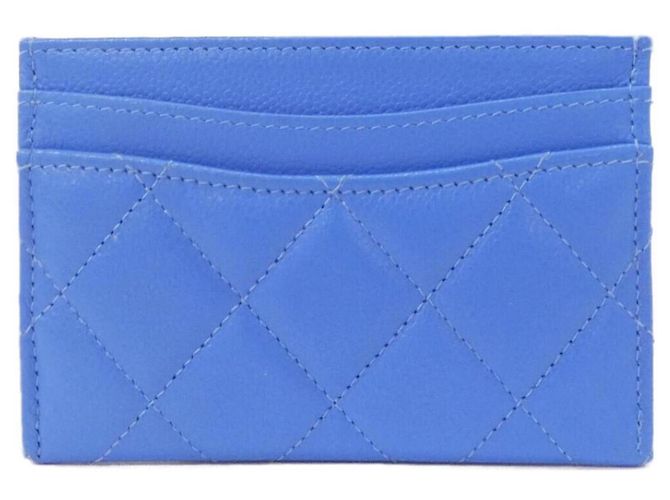 Portacarte Chanel Timeless Classic Line Blu chiaro - vista 2