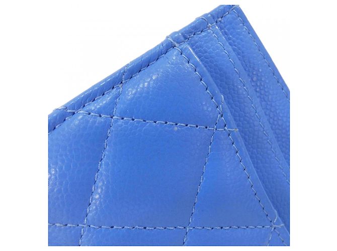 Portacarte Chanel Timeless Classic Line Blu chiaro - vista 5