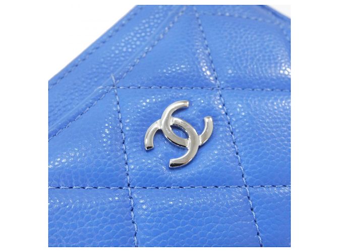 Portacarte Chanel Timeless Classic Line Blu chiaro - vista 7