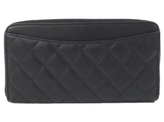 Chanel Timeless Classic Line Long Wallet Schwarz Bordeaux - Ansicht 2