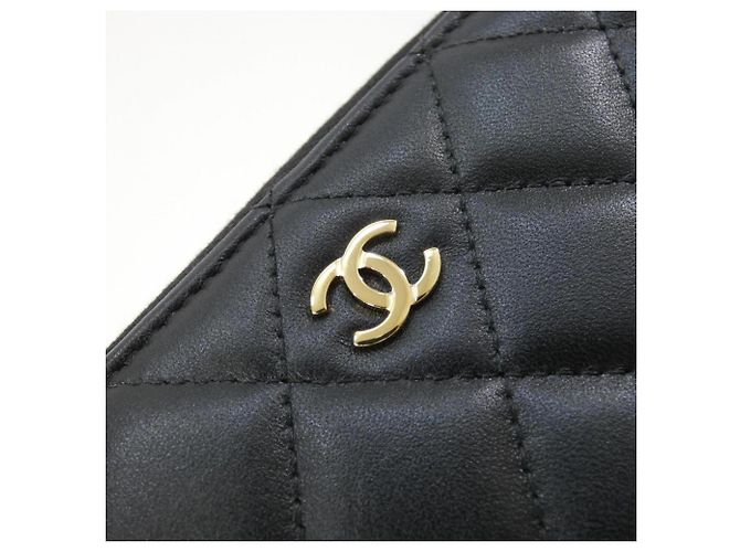 Chanel Timeless Classic Line Long Wallet Schwarz Bordeaux - Ansicht 5