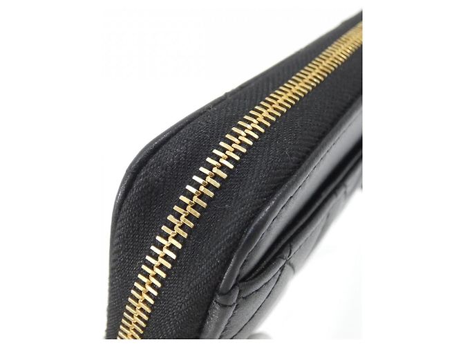 Chanel Timeless Classic Line Long Wallet Schwarz Bordeaux - Ansicht 6
