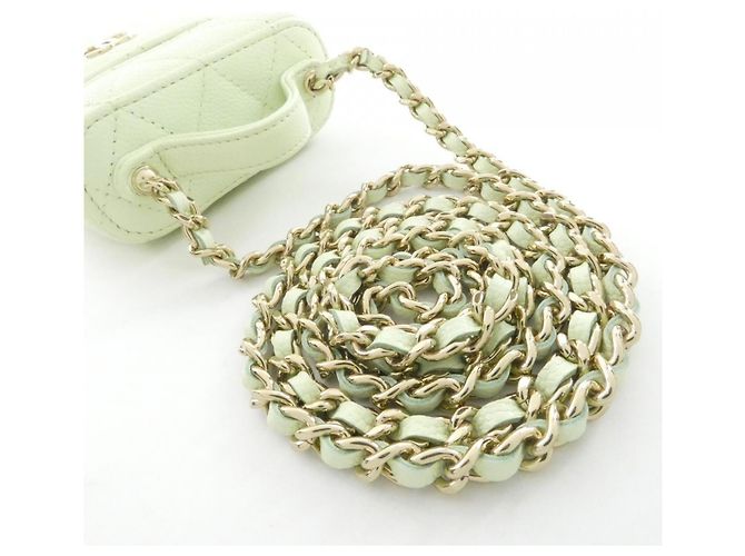 Borsa a tracolla Chanel AP2503 Verde chiaro - Ansicht 5