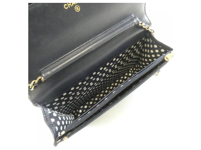 Chanel AP3807 Navy Chain/Shoulder Wallet Marineblau - Ansicht 9