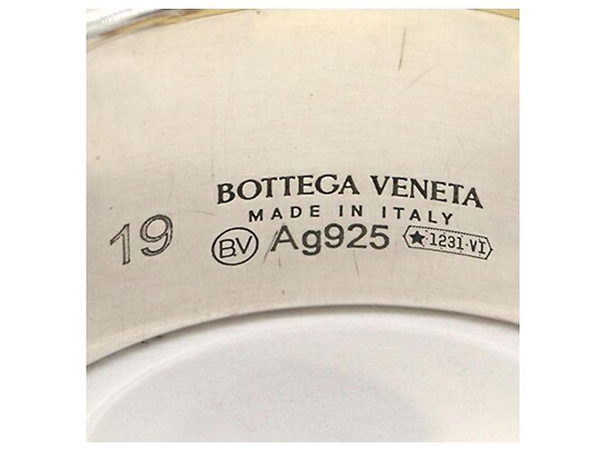 Anello in argento sterling bicolore Bottega Veneta D'oro - vista 3