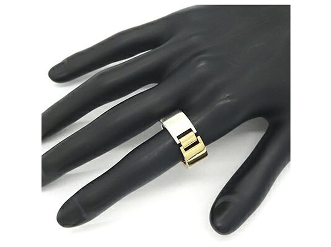 Anello in argento sterling bicolore Bottega Veneta D'oro - vista 6