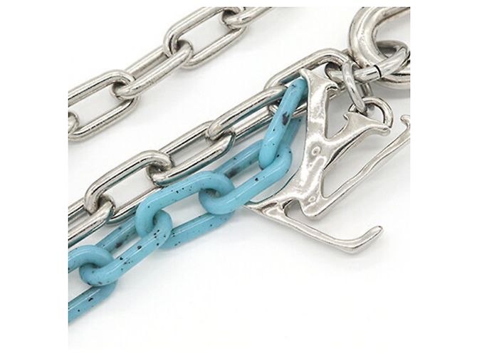 Louis Vuitton Wallet Chain Keychain Light blue - view 3