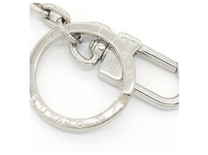 Louis Vuitton Silver Metal Keyring Silvery - view 3