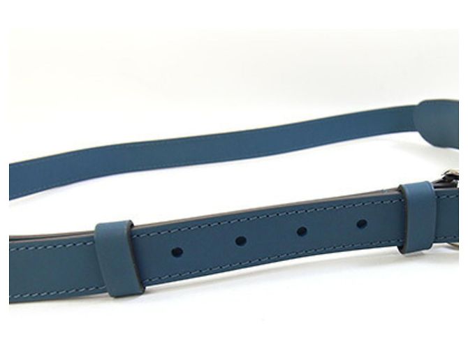 Tracolla in pelle Epi Louis Vuitton Bianco Blu chiaro - vista 2