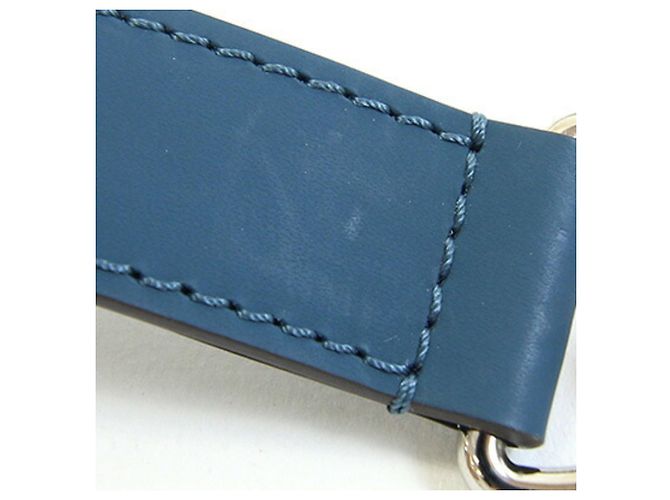 Tracolla in pelle Epi Louis Vuitton Bianco Blu chiaro - vista 5